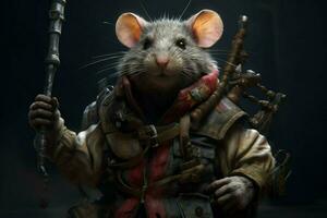 ein Charakter von das Spiel Ratte foto