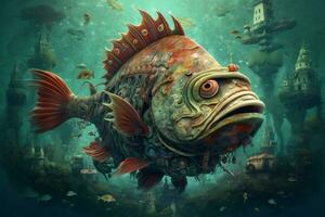 ein Poster zum ein Fisch namens das Fisch foto