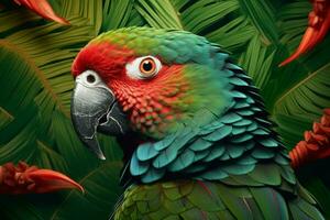 ein Poster zum ein Neuseeland Papagei foto