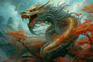 Chinesisch Drachen Bild hd foto