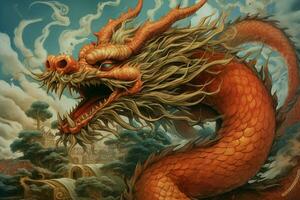 Chinesisch Drachen Bild hd foto