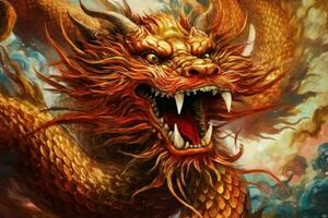 Chinesisch Drachen Bild hd foto