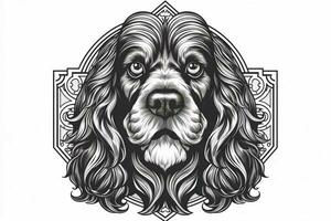 Färbung Buch irisch Hund schwarz foto