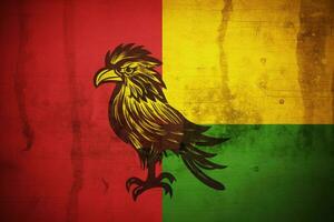 Flagge Hintergrund von Guinea foto