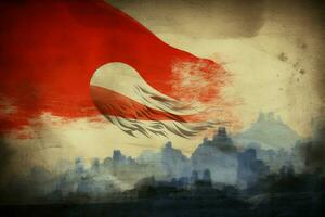 Flagge Hintergrund von Indonesien foto