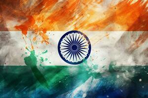 Flagge Hintergrund von Indien foto