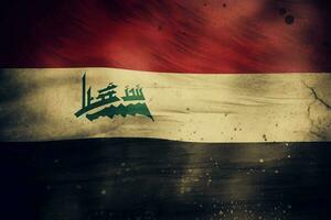 Flagge Hintergrund von Irak foto