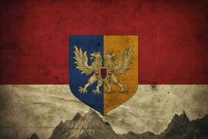Flagge Hintergrund von Liechtenstein foto