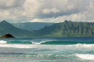 tropische Wellen brechen foto