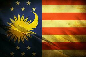 Flagge Hintergrund von Malaysia foto