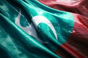 Flagge Hintergrund von Malediven foto
