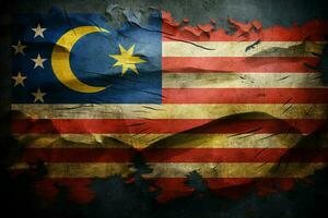 Flagge Hintergrund von Malaysia foto