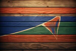 Flagge Hintergrund von Namibia foto