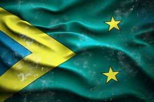 Flagge Hintergrund von Heilige Vincent und das Grenadinen foto