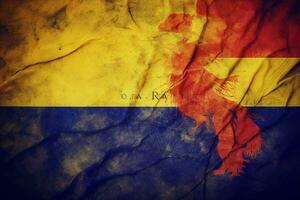 Flagge Hintergrund von Rumänien foto