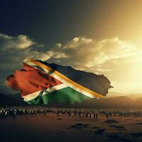 Flagge Hintergrund von Süd Afrika foto