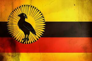 Flagge Hintergrund von Uganda foto