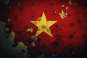 Flagge Hintergrund von Vietnam foto