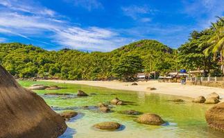 fantastischer schöner panoramablick silberner strand koh samui thailand.