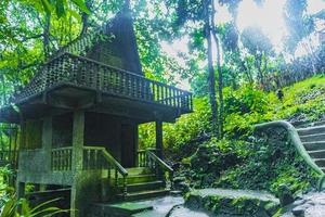 tar nim wasserfall tempel geheimer magischer garten koh samui thailand. foto