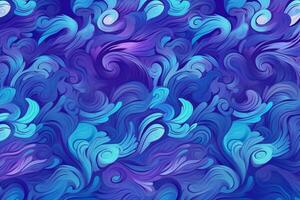 lila und Blau Hintergrund mit ein wirbelnd Design foto