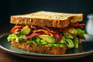 vegan Sandwich köstlich und nahrhaft Möglichkeit fo foto