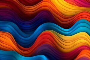 Welle Muster im beschwingt Farben auf Hintergrund foto