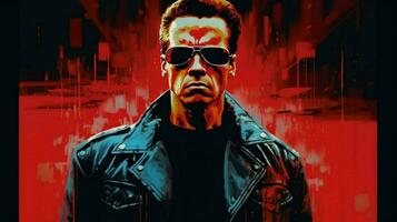 ein Poster zum das moviethe Terminator foto
