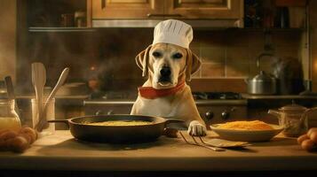 Koch Hund Kochen foto