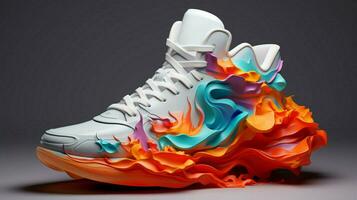 3d Turnschuhe durch alberto seveso fortgeschritten Farbe planen foto