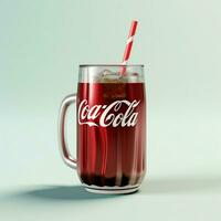 Coca Cola Null mit Weiß Hintergrund hoch Qualität foto