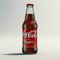 Coca Cola mit Weiß Hintergrund hoch Qualität Ultra foto