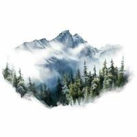 Sierra Nebel abgesetzt im 2023 mit Weiß Hintergrund foto