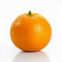 Mandarine mit Weiß Hintergrund hoch Qualität Ultra foto