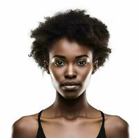 afrikanisch amerikanisch mit transparent Hintergrund hoch Qualität foto
