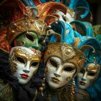 Karneval Masken hoch Qualität 4k Ultra hd hdr foto