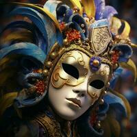 Karneval Masken hoch Qualität 4k Ultra hd hdr foto