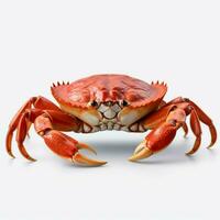 Krabbe mit Weiß Hintergrund hoch Qualität Ultra hd foto