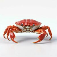 Krabbe mit Weiß Hintergrund hoch Qualität Ultra hd foto