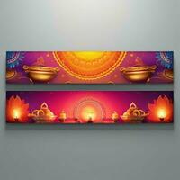 Diwali Banner hoch Qualität 4k Ultra hd hdr foto