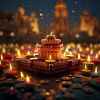 Diwali Post hoch Qualität 4k Ultra hd hdr foto