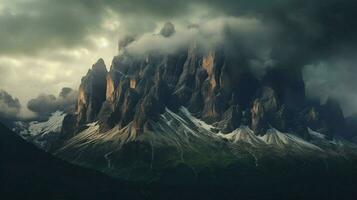 Dolomiten bedeckt Berge von Italien Gruppe di se foto