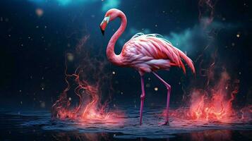Epos hyperrealistisch Foto von ein Flamingo hd Hintergrund