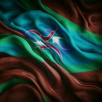 Flagge von Aserbaidschan hoch Qualität 4k ult foto