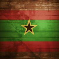 Flagge von Burkina Faso Oberer, höher volta hoch foto