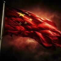 Flagge von China hoch Qualität 4k Ultra hd foto