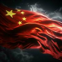 Flagge von China hoch Qualität 4k Ultra hd foto