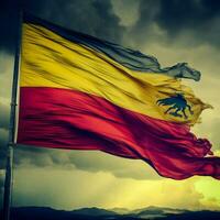 Flagge von Kolumbien hoch Qualität 4k Ultra foto