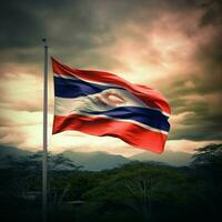 Flagge von Costa Rica hoch Qualität 4k ult foto