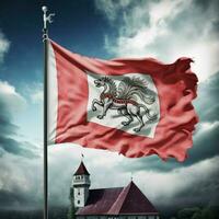 Flagge von Hessen hoch Qualität 4k Ultra hd foto